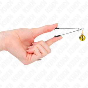 Kink Nipple Grip-Feine Brustwarzen mit Glocken-Gold · BDSM-Zubehör (Bild 4)