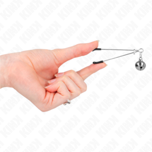 Kink Nipple Grip-Feine Brustwarzen mit Glocken-Silber · BDSM-Zubehör (Bild 4)