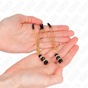 Kink Nipple Grip-Goldene dünne Brustwarzen für Nippel mit 3 · BDSM-Zubehör (Bild 2)