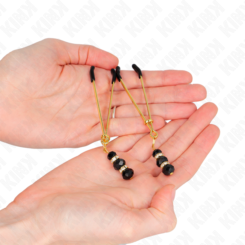 Kink Nipple Grip-Goldene dünne Brustwarzen für Nippel mit 3 · BDSM-Zubehör (Bild 2)