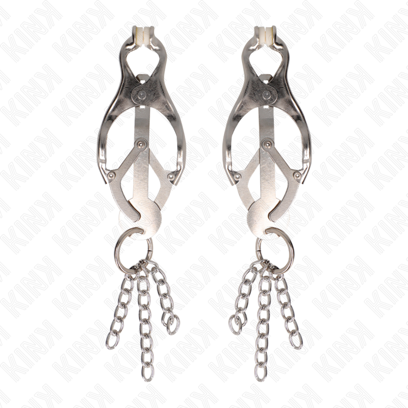 Kink Nipple Grip-Japanese Clover Morsetti für Niplu mit Ketten · BDSM-Zubehör (Bild 5)