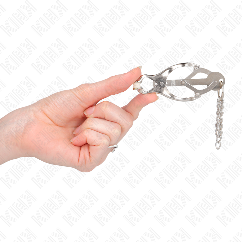Kink Nipple Grip-Japanese Clover Morsetti für Niplu mit Ketten · BDSM-Zubehör (Bild 3)