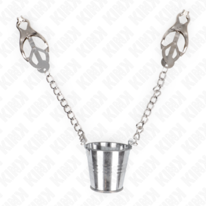 Kink Nipple Grip-Brustwarzen mit Becher, Silber-Silikon · BDSM-Zubehör (Bild 5)