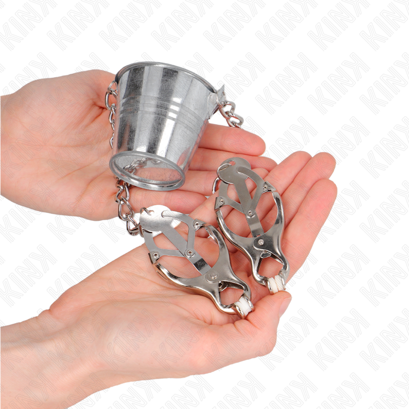 Kink Nipple Grip-Brustwarzen mit Becher, Silber-Silikon · BDSM-Zubehör (Bild 2)