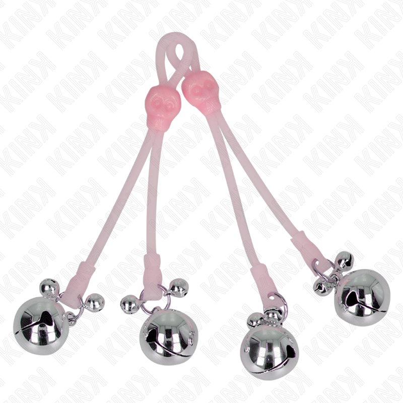 Kink Nipple Grip-Muffen für helle Brustwarzen mit Ringen · BDSM-Zubehör (Bild 2)