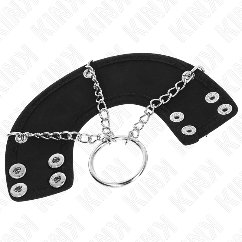 Kink Ring Power-Penisring 4 cm Kette 7 cm Metall mit Armband · BDSM-Zubehör (Bild 2)