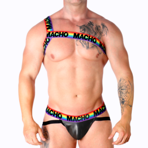 Macho Underwear-Elastischer Harness Roman