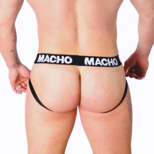Macho Underwear-MX26X1 Weiß Netzwerk-Jock · Herrenunterwäsche (Bild 5)