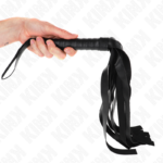 Kink Impact & Touch-Black Wide Tail Whip 48.5 cm-Ökologische Haut · BDSM-Zubehör