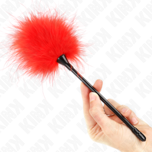 Kink Impact & Touch-Rote Kitzelfedern 27 cm für Bondage
