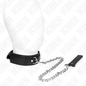 Kink Collar & Gag-Halskette Schlange Modell mit Leine 65 cm-Metall · Bondage & Handschellen