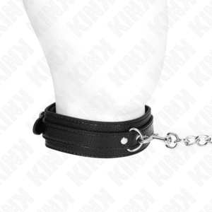 Kink Collar & Gag-Halskette Schlange Modell mit Leine 65 cm-Metall · Bondage & Handschellen (Bild 4)