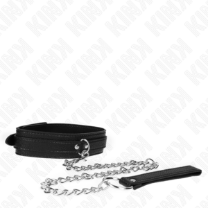 Kink Collar & Gag-Halskette Schlange Modell mit Leine 65 cm-Metall · Bondage & Handschellen (Bild 5)