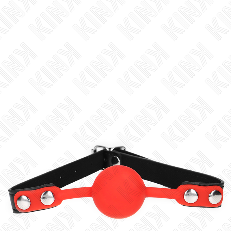 Kink Collar & Gag-Rot 4 cm Silikon-Kugelhalter, Gürtel 60 · Bondage & Handschellen (Bild 4)