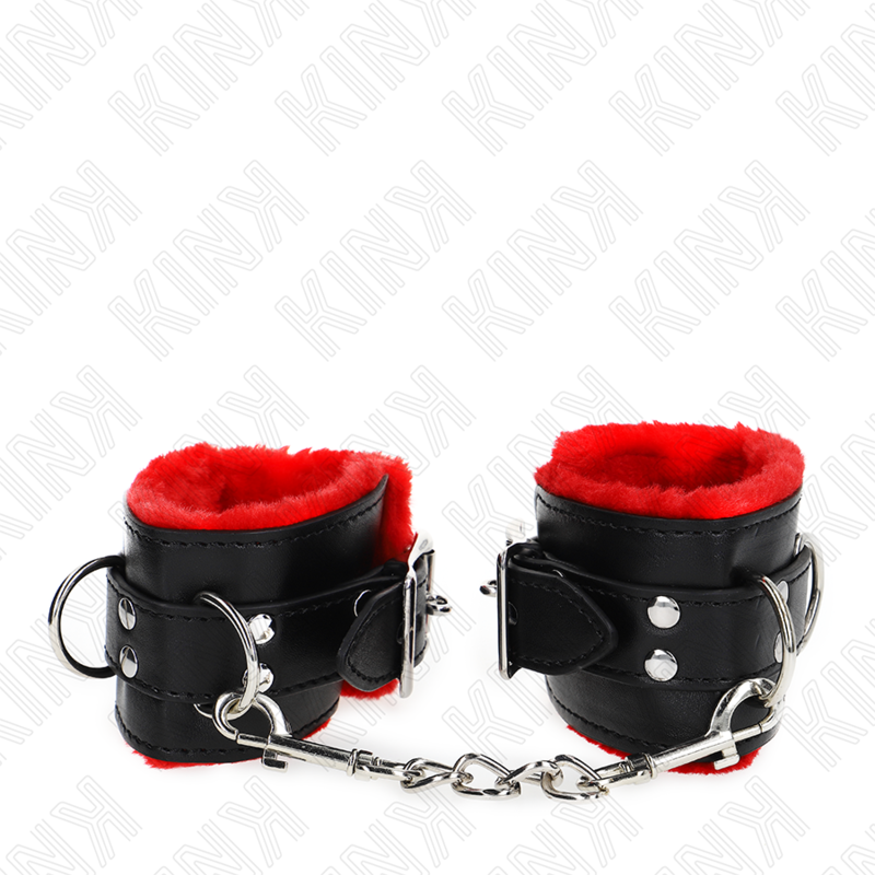 Kink Wrist Restraint-Gepolsterte Handgelenke mit Rot · Bondage & Handschellen (Bild 2)