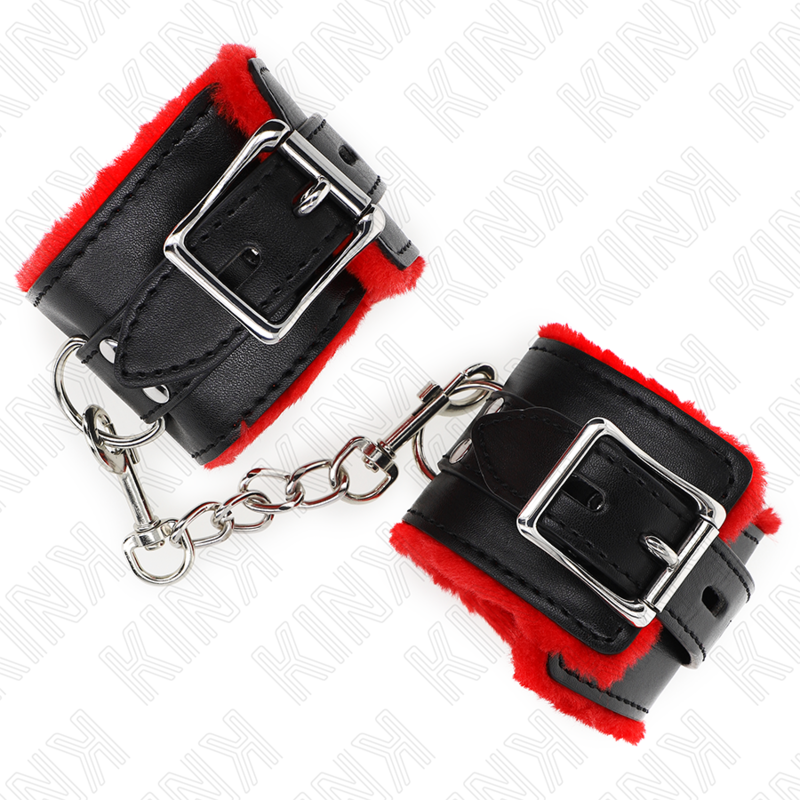Kink Wrist Restraint-Gepolsterte Handgelenke mit Rot · Bondage & Handschellen (Bild 4)