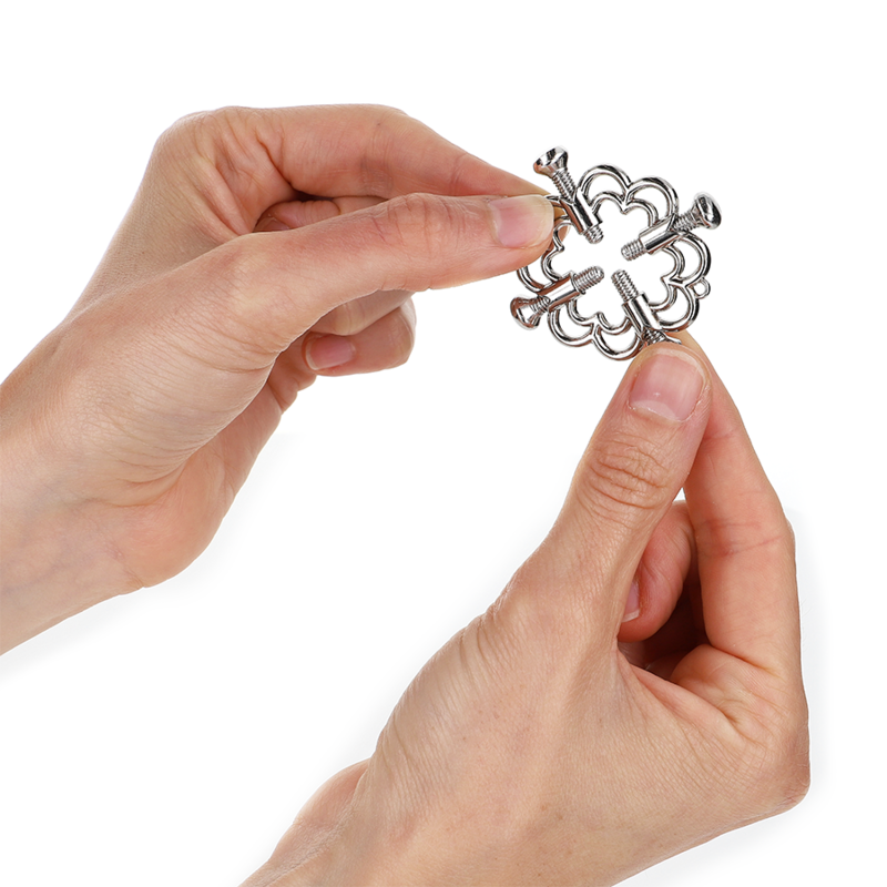 Kink Nipple Grip-Blume aus Metall Nippelklemmen · BDSM-Zubehör (Bild 3)