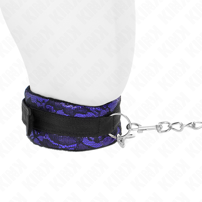 Kink Collar & Gag-Kurze Velour Halskette mit Spitze und Armband 105 · Bondage & Handschellen (Bild 3)