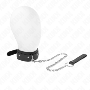 Kink Collar & Gag-Halskette mit Halsband 65 cm, 1 Ring, Einstellbar 38-49 · Bondage & Handschellen