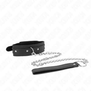 Kink Collar & Gag-Halskette mit Halsband 65 cm, 1 Ring, Einstellbar 38-49 · Bondage & Handschellen (Bild 4)