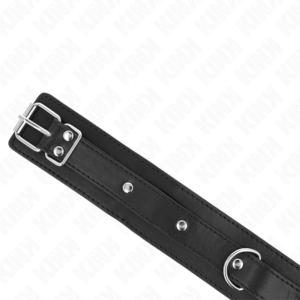 Kink Collar & Gag-Halskette mit Halsband 65 cm, 1 Ring, Einstellbar 38-49 · Bondage & Handschellen (Bild 5)