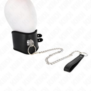Kink Collar & Gag-Halskette 65 cm mit 40-55 cm verstellbaren Largo-Armband · Bondage & Handschellen