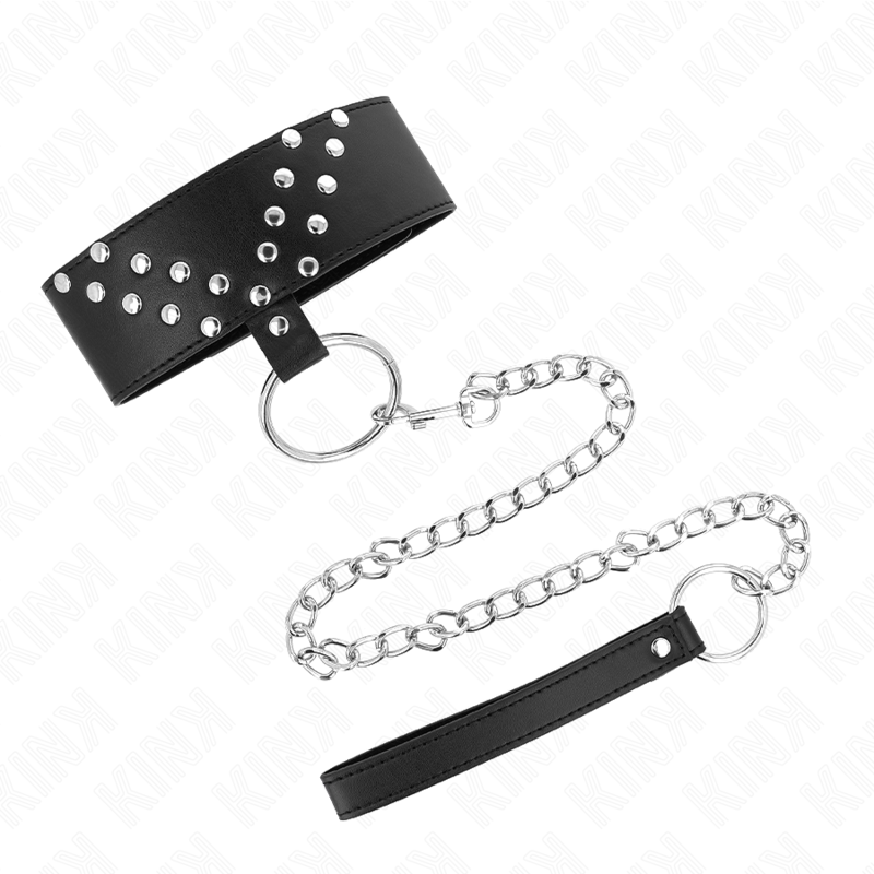Kink Collar & Gag-Halskette mit Gürtel 65 cm mit Nit V Einstellbar · Bondage & Handschellen (Bild 5)