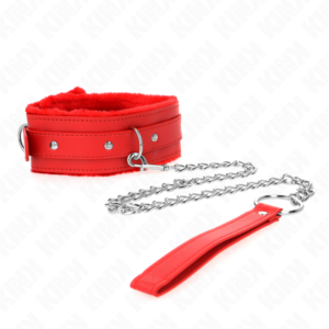 Kink Collar & Gag-Kleben mit Hals 65 cm mit Rot 36-42 Einschränkungen · Bondage & Handschellen (Bild 4)