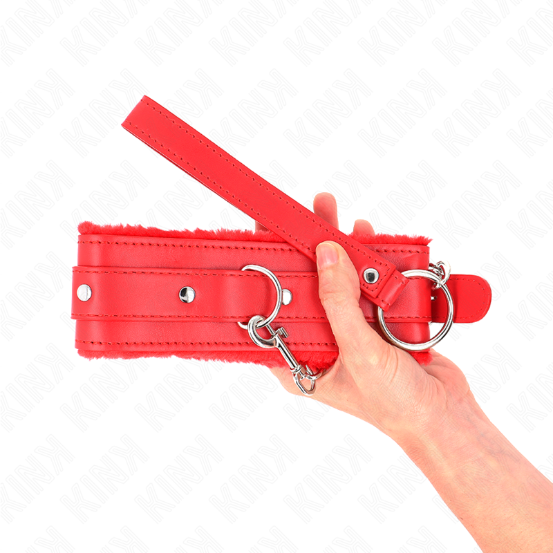 Kink Collar & Gag-Kleben mit Hals 65 cm mit Rot 36-42 Einschränkungen · Bondage & Handschellen (Bild 5)