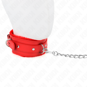 Kink Collar & Gag-Kleben mit Hals 65 cm mit Rot 36-42 Einschränkungen · Bondage & Handschellen (Bild 3)