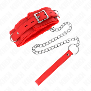 Kink Collar & Gag-Kleben mit Hals 65 cm mit Rot 36-42 Einschränkungen · Bondage & Handschellen (Bild 2)