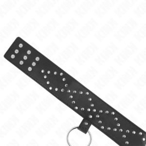 Kink Collar & Gag-Halskette 65 cm mit Leine, Silber Ziele Modell 3 · Bondage & Handschellen (Bild 4)