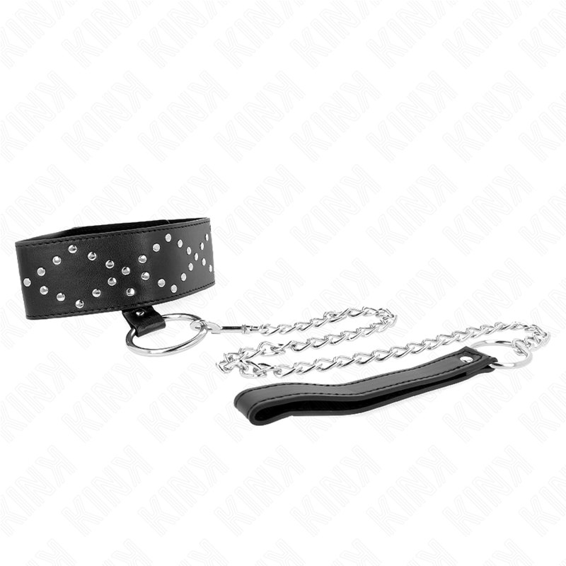 Kink Collar & Gag-Halskette 65 cm mit Leine, Silber Ziele Modell 3 · Bondage & Handschellen (Bild 6)