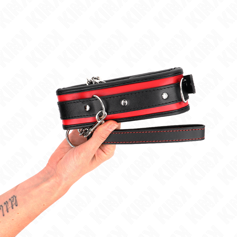 Kink Collar & Gag-Heavy Halskette mit Armband 65 cm Modell 2 Einstellbar · Bondage & Handschellen (Bild 3)