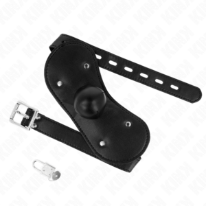 Kink Collar & Gag-Kugel- und Mundmaske mit verstellbarem Schloss · Bondage & Handschellen (Bild 2)