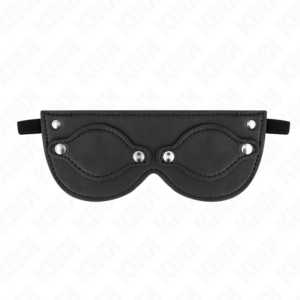 Kink Masked Allure-Ökologische Ledermaske mit Abdeckung · Bondage & Handschellen (Bild 2)