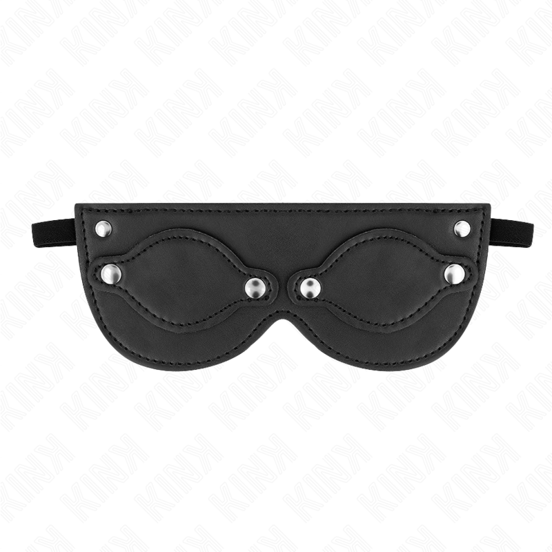 Kink Masked Allure-Ökologische Ledermaske mit Abdeckung · Bondage & Handschellen (Bild 2)