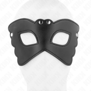 Kink Masked Allure-Maske aus Kunstleder in Schmetterlingsform