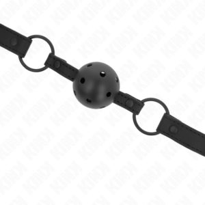 Kink Collar & Gag-Gag mit Neoprenkugel 4.5 cm – Einstellbarer Gürtel · Bondage & Handschellen (Bild 4)