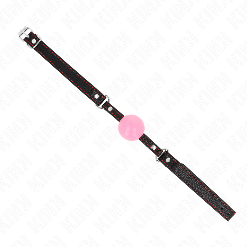 Kink Collar & Gag-Rose Gold Ball 4 cm Gag 60 X 2 cm-Silikon · Bondage & Handschellen (Bild 2)