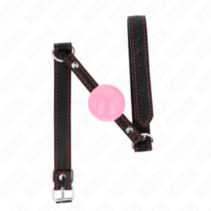 Kink Collar & Gag-Rose Gold Ballknebel 4 cm 60 X 2 cm-Silikon