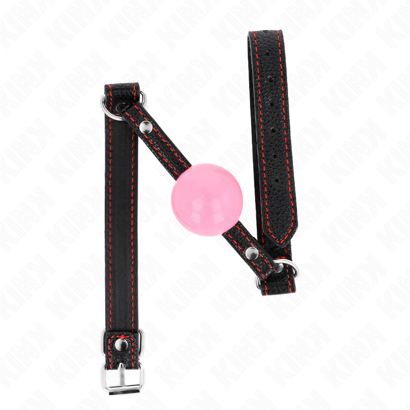 Kink Collar & Gag-Rose Gold Ballknebel 4 cm 60 X 2 cm-Silikon