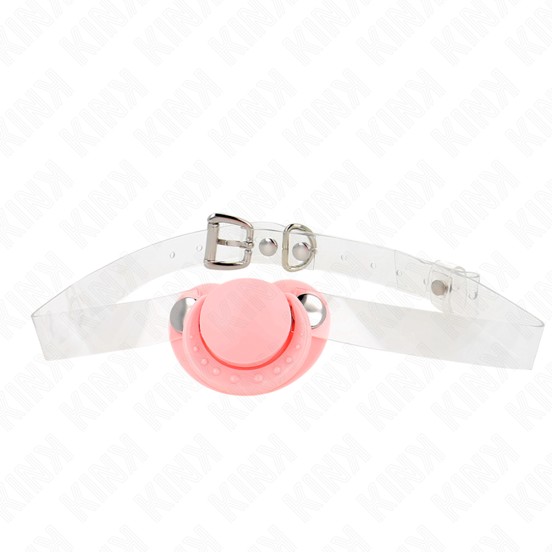 Kink Collar & Gag-Schnullerknebel Rosa 5.5 X 4 cm verstellbar