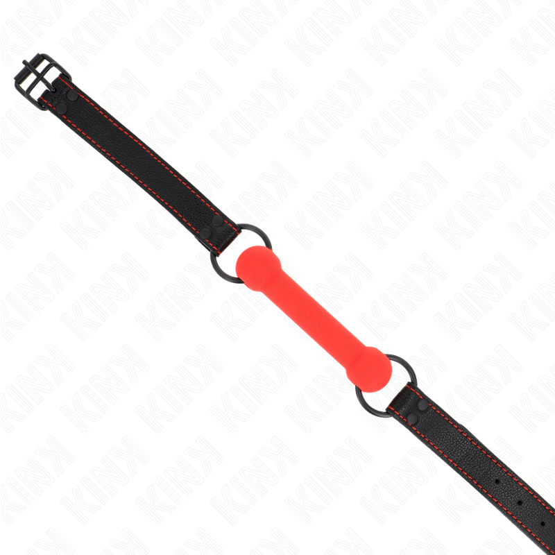 Kink Collar & Gag-Armband Typ Knochen mit Lederimitation · Bondage & Handschellen (Bild 4)