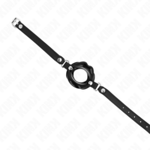 Kink Collar & Gag-Lip 8 cm Gag mit Harness Nachahmung Haut · Bondage & Handschellen (Bild 3)