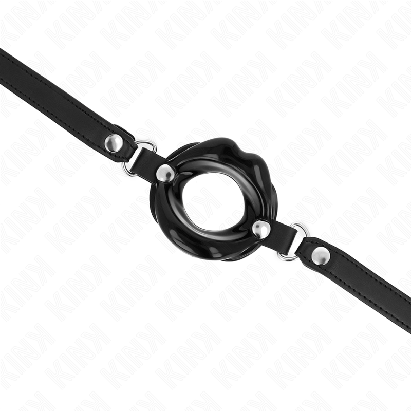 Kink Collar & Gag-Lip 8 cm Gag mit Harness Nachahmung Haut · Bondage & Handschellen (Bild 4)