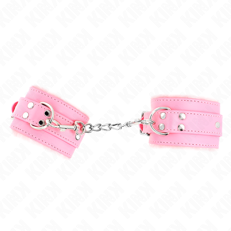Kink Wrist Restraint-Gepolsterte Handgelenke mit Rosa · Bondage & Handschellen (Bild 2)