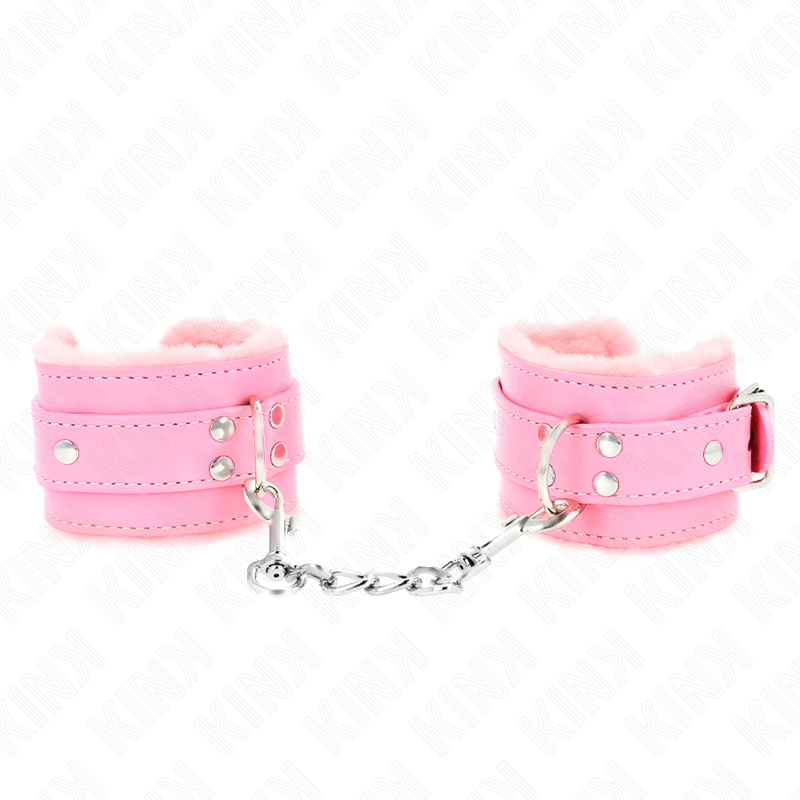 Kink Wrist Restraint-Gepolsterte Handgelenke mit Rosa · Bondage & Handschellen (Bild 3)