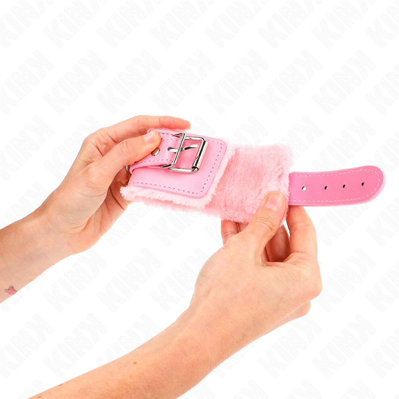 Kink Wrist Restraint-Gepolsterte Handgelenke mit Rosa · Bondage & Handschellen (Bild 4)