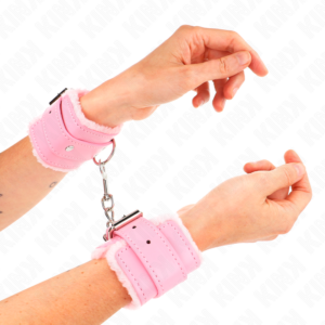 Kink Wrist Restraint-Gepolsterte Handgelenke mit Rosa · Bondage & Handschellen